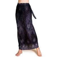 PANASIAM Sommerrock Wickelrock Damen leichter Sommerrock lang aus 100% Viskose Strandrock Pareo Rock - Bikini Cover-up im Boho Stil in farbenfrohen Designs