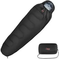 ALPIDEX Mumienschlafsack Mumienschlafsack 225 x 80 cm bis -17 Grad, Reißverschluss rechts