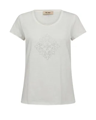 MOS MOSH - MMSherri O-SS Glam Tee ecru - Gr. - S