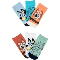 Bluey Sneakersocken Bingo Kinder Sneaker Socken 6er Pack (6-Paar)