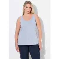 Ulla Popken Longtop Unterziehtop Slim Rundhalsausschnitt ärmellos