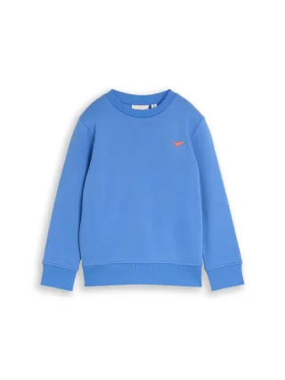tom tailor kids - Basic Sweatshirt mit Print soft mid blue - Gr. - 134