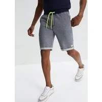 bonprix Sweatbermudas aus Baumwolle und Polyester, Regular Fit, mit Print-Design