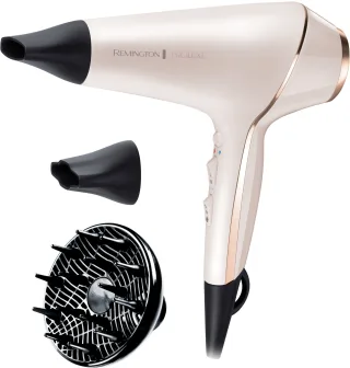 Remington Haartrockner "PROluxe (AC9140)" 2.400 W 3 Aufsätze Profi, mit Ionenpflege, OPTIheat-Technologie und langlebigem AC-Motor