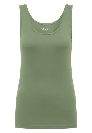 Cecil - Basic Top grün - Gr. - XS