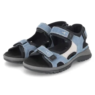 Waldläufer Sandalen SORA - Gr. 38 - Blau - Leder