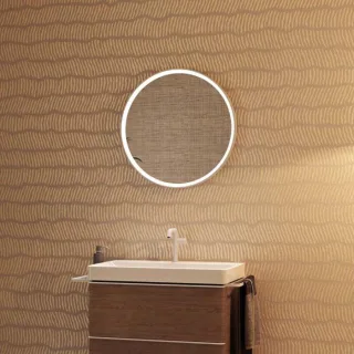 hansgrohe Xarita S Spiegel 54991700 mit IR Sensor, 700 x 700 x 50 mm, weiß matt
