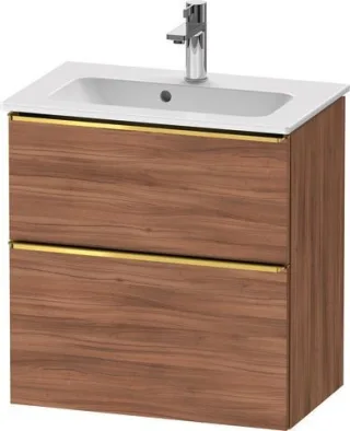 Duravit D-Neo Waschtischunterbau wandhängend Nussbaum Matt 610x372x625 mm - DE4368034790000 DE4368034790000
