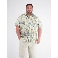 LERROS Kurzarmhemd Sommerliches Kurzarmhemd im Hawaii-Look, große Größen