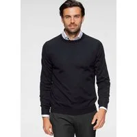OLYMP Rundhalspullover OLYMP Strick Casual moderner Strickpullover