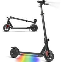 Vankel Elektro-Kinderroller ab 10 Jahre, E Scooter für Kinder, 12-15km, klappbar, Cityroller, 14km/h, EBS&Fußbremse, LED-Streifen, höhenverstellbar