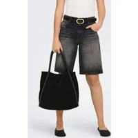 ONLY Jeansbermudas ONLMATE REG BAGGY LONG SHORTS DNM NOOS Baumwolle, Regular Waist