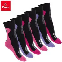 Footstar Thermosocken Damen Wintersocken (6 Paar) Warme Vollfrottee Thermo Socken