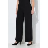 Ulla Popken Funktionshose Jerseyhose weites Bein Elastikbund