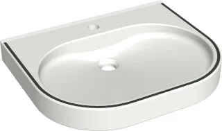 KWC Aquarotter Waschtisch, VARIUScare, MIRANIT, 550x120x450 mm, barr-frei, Farbstreifen, 2030020959 2030020959