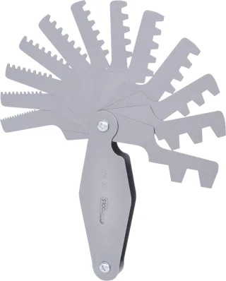 KS Tools Trapez-Gewindestahllehre, für 30° Gewinde, 2-12mm - 300.0622