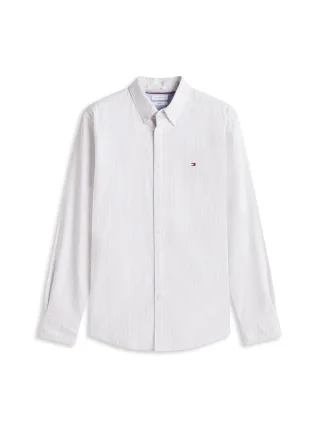 Tommy Hilfiger - Gestreiftes Oxford-Hemd beige - Gr. - L