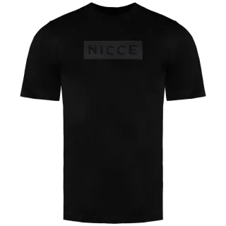 NICCE Kurzarm Black Crew Neck Herren Baumwollpeak T-Shirt 0211 K002 0001