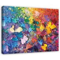 Wallarena Leinwandbild Natur - Mehrfarbig - Wohnzimmer, Mehrfarbig, 40x30x2cm