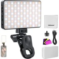 Neewer Videoleuchte BL120B LED Selfie Light CRI95+ 2500-9000K für iPhone & Webcam, passt an Smartphones,Tablets oder PCs