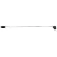 USB 2.0 Adapterkabel, USB-A Stecker 90° > Lightning Stecker, 5 Stück schwarz, 28,5cm, rechts / links abgewinkelt