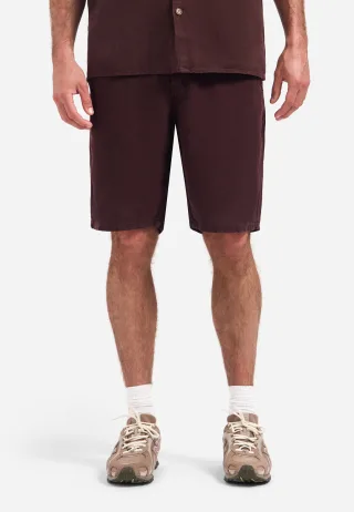 No Excess - Short Chino With Linen, Garment Dyed dark brown - Gr. - XXL