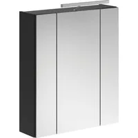 Home affaire Badezimmerspiegelschrank Malmö, Breite 60 cm, inkl. LED Beleuchtung, 3 Spiegeltüren, 9 Fächer in verschiedenen Farben erhältlich, Badmöbel, Spiegel, Badschrank, Bad