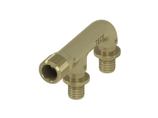 Tece flex U-Armaturenan. druckverlustop. 16 x 16 x R 1/2", Siliziumbronze, 708608 708608