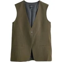 Next Anzugweste Ärmelloser Blazer mit Kreuzschraffur (1-tlg)