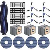VERCO Reinigungsbürsten-Set Reinigungskit für Eufy, X10 Pro Omni, (18-tlg), Ersatz Teile Set Wartungskit Filter Seitenbürste Zubehör Bürste