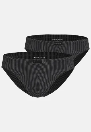 TOM TAILOR BODYWEAR - Wäsche Männlich schwarz-dunkel-streifen - Gr. - 8