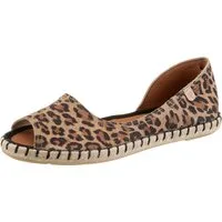 VERBENAS CRUZ LEO Espadrille Sommerschuh, Urlaubsschuh, Leo-Look, mit Zehenöffnung