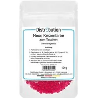 DistrEbution Kerzenmalfarbe Neon Kerzenfarbe zum Tauchen 10g, hochkonzentriert, zum Kerzen färben