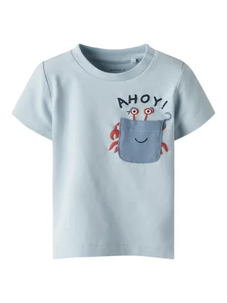 NAME IT - NBMFAKKEL SS TOP BOX celestial blue - Gr. - 56