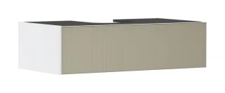 Hansgrohe Xevolos E Waschtischunterschrank Mattweiß 980/550 mit 1 Schubkasten für Konsole mit Aussch 54313390