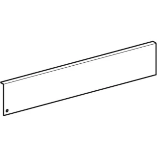 Geberit Rw. Abdeck. Wandboard, Schwarz,Acanto zu Art.-Nr.: 500.617.16.1, 243768161 243768161