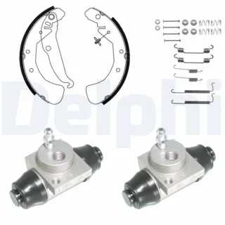 Delphi Bremsbacken vormontiert hinten Opel Combo Vectra