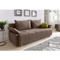 COLLECTION AB Schlafsofa Funtastic, B: 212 cm, Liegel. 145x187 cm, Bettfunktion, Bettkasten, Armteilverstellung & 1 Zierkissen, Federkern