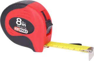 KS Tools Bandmaß mit Feststeller,schwarz-rot schwarz/rot - 300.0116