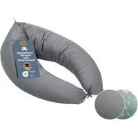 XDREAM Stillkissen Schwangerschaftskissen, Lagerungskissen, mit weichem Microfaserbezug, 1-tlg., XXL Stillkissen, Seitenschläferkissen mit Bändern zum Knoten, 190 cm