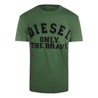 Diesel Only The Brave Grüne T-shirts
