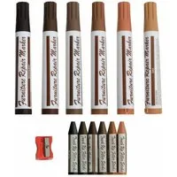 VABIONO Retuschierstift Möbelmarker Möbelreparatur Kratzerstift Holzmarker für Holz & Möbel, (Kratzerentferner, 13-tlg., Schützen Sie Ihre wertvollen Holzmöbel), kostenloser Versand
