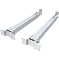 NuaSol Solarmodul-Halterung verstellbar Neigungswinkel 15° - 60° siber / schwarz, (Set, Winkel: 15 - 30)