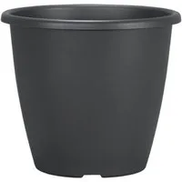 Geli Blumentopf Geli Pflanztopf Nevada Anthrazit Ø 20 cm – Robuster Kunststoff