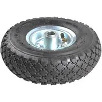 ProPlus Anhänger-Stützrad Ersatzrad luftbereift mit Stahlfelge 260 x 85 mm (1 St), Stützrad Bugrad Reifen