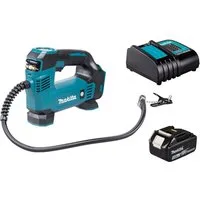 Makita Akku-Handkompressor DMP 180 mit Akku 3 Ah und Ladegerät DC18SD