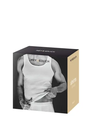 Mey & Edlich Herren Gefährten-Shirt Dreierpack Schwarz 95 % Bio-Baumwolle (GOTS), 5 % Elasthan
