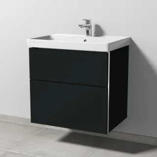 Sanipa 3way Waschtischunterbau zu Villeroy & Boch Avento Waschtisch mit 2 Auszügen, Vulkan-Matt BP6221V