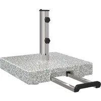vidaXL Schirmhalter Sonnenschirmständer Grau 41 x 41 x 37 cm Granit, 1 tlg.