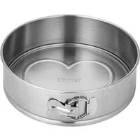 immer Springform Kuchenform Edelstahl Backform unbeschichtet PFAS-frei 25 cm, (2-tlg)